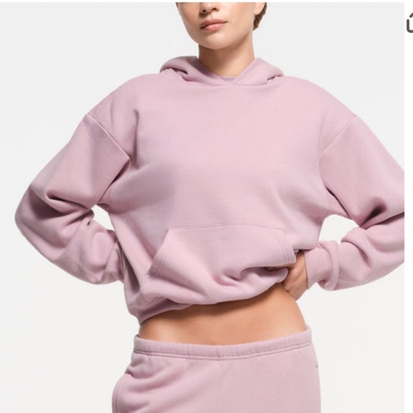 Skims Dusk Cotton fleece hoodie - Picture 1 of 2